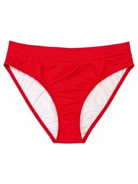 Mynah Red Textured Bikini Bottom XXL NWT